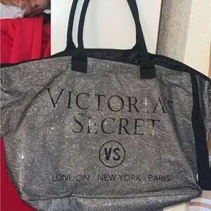 Victoria's Secret Glittery Silver Tote